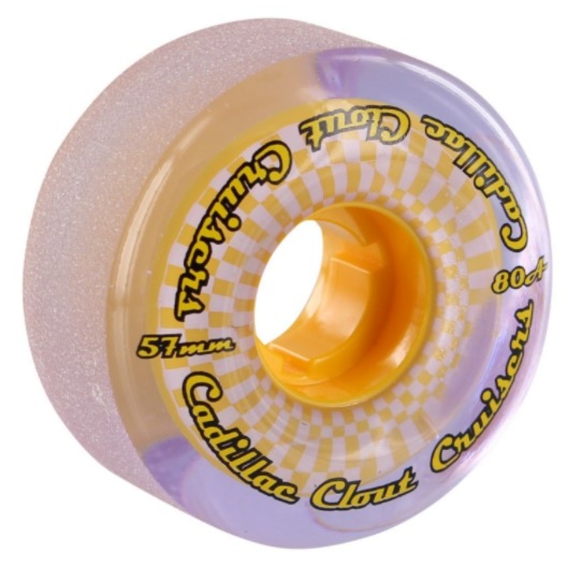 Cadillac Clout Cruiser Wheels Purple/Yellow 57MM 80A 57mm