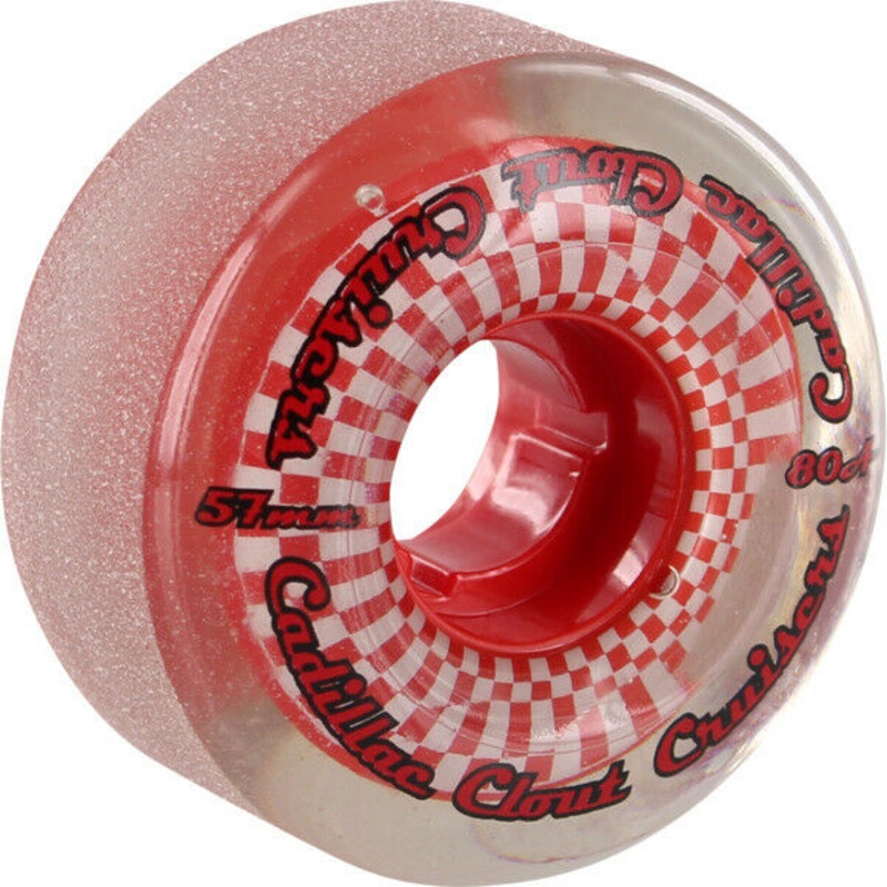 Cadillac Clout Cruiser Wheels Smoke/Red 57MM 80A 57mm