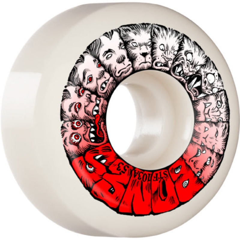 Bones STF V5 Sidecut Weird Wolf Wheels 53MM 103A 53mm