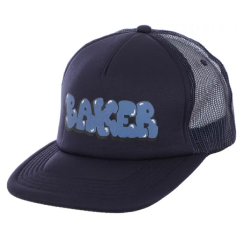 Baker Bubble Trucker Snapback Hat – Navy OS