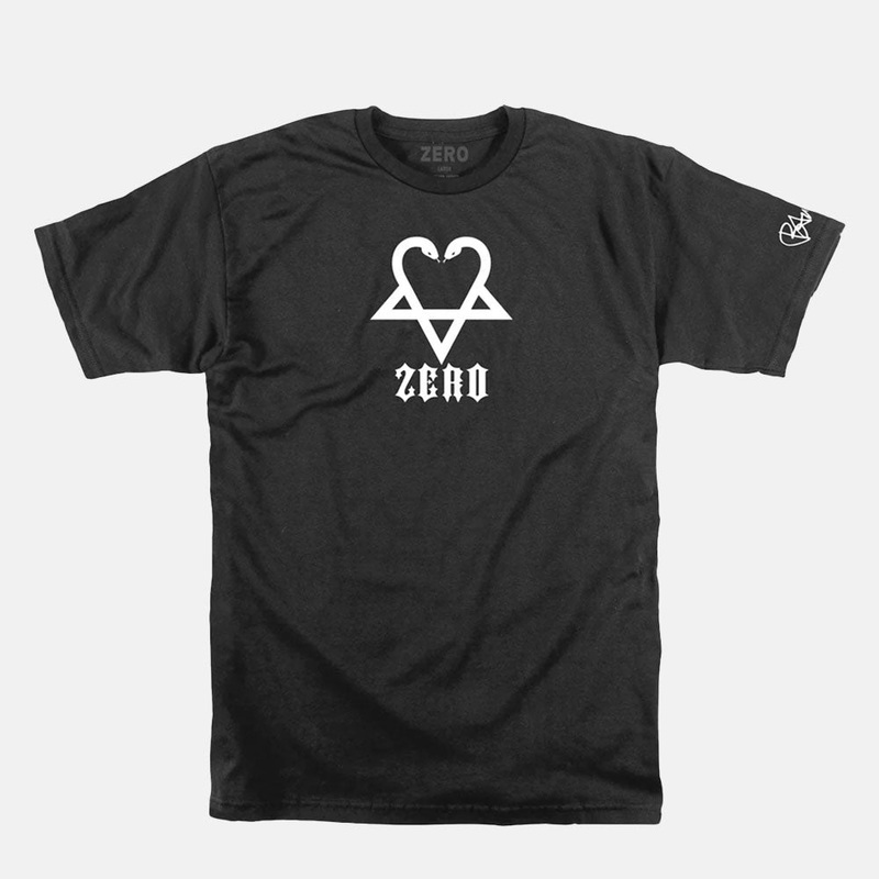 Zero Skateboards – Bam Margera Snake-A-Gram T-Shirt – Black Medium