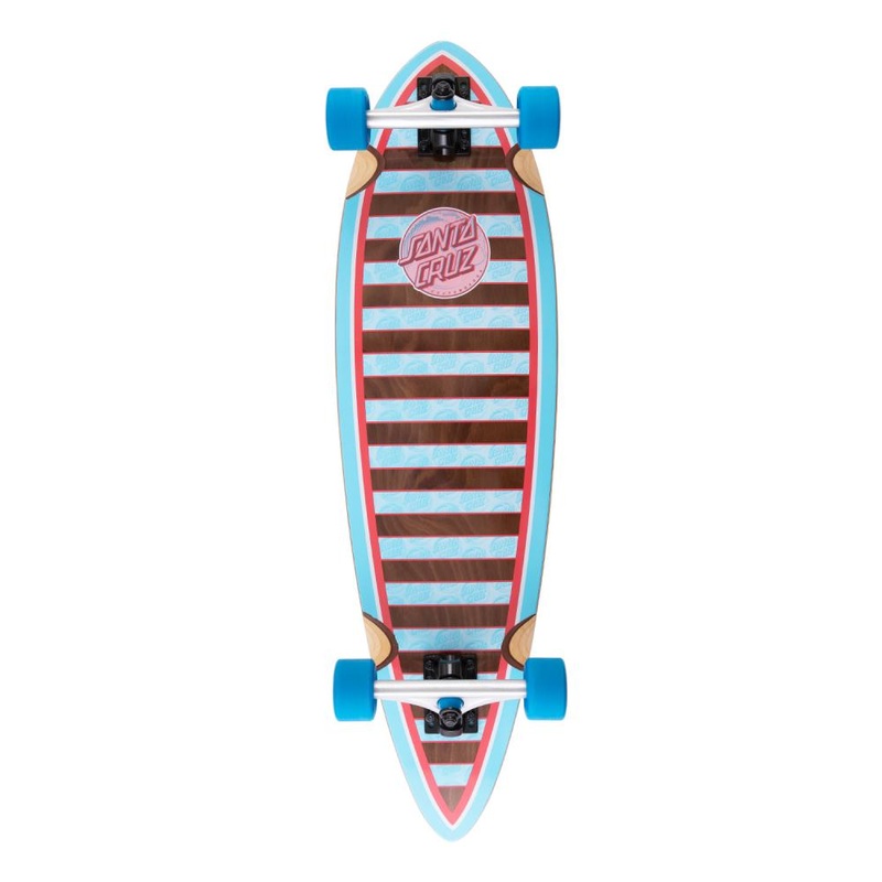 Santa Cruzer Factory Complete Cruiser Skateboard Decoder Wave Pintail Multi 33″