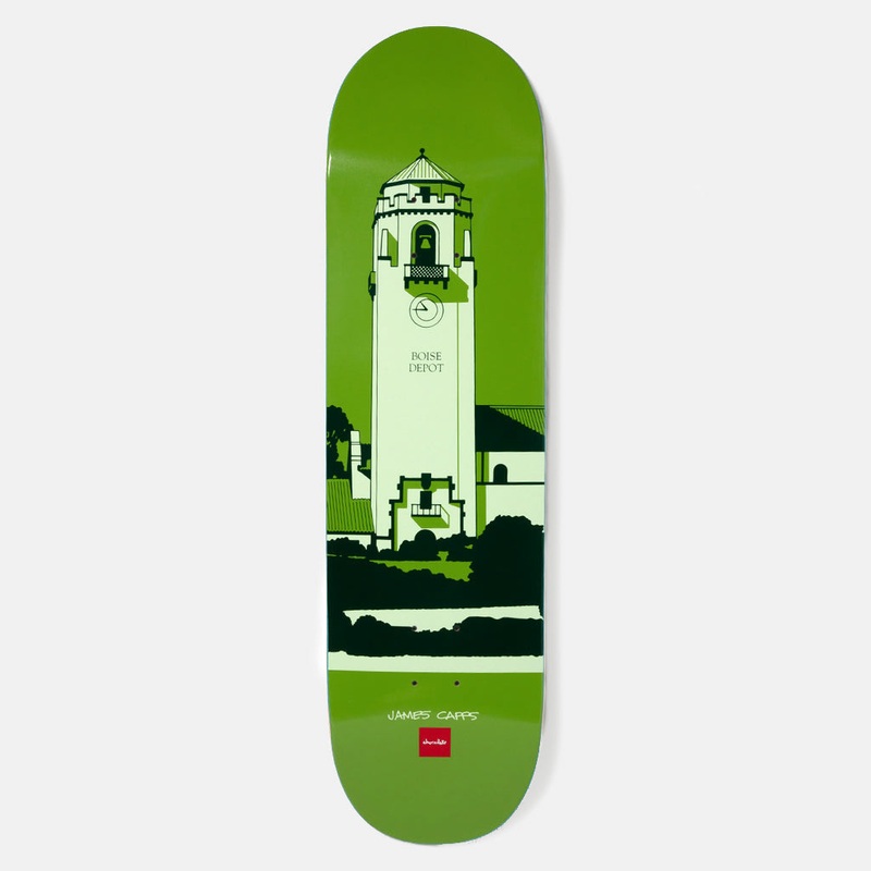 Chocolate Skateboards – 8.5″ James Capps Evan Hecox City (’23) Skateboard Deck – Green