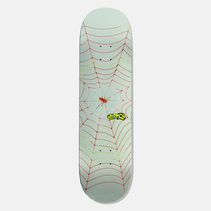 Yardsale – 8.5″ Spider Web Skateboard Deck (Grey)