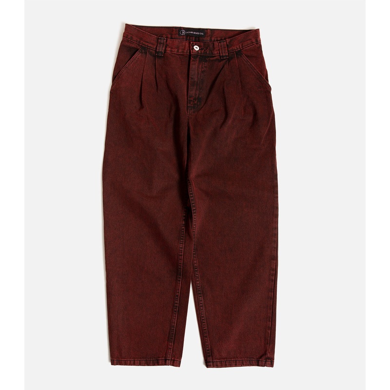 Polar Grund Chinos 28W X 30L Red Black