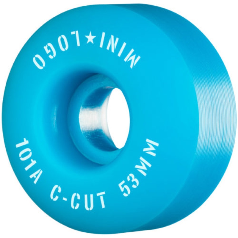 Mini Logo Skateboard C-cut Wheels Blue 53MM 101A 53mm
