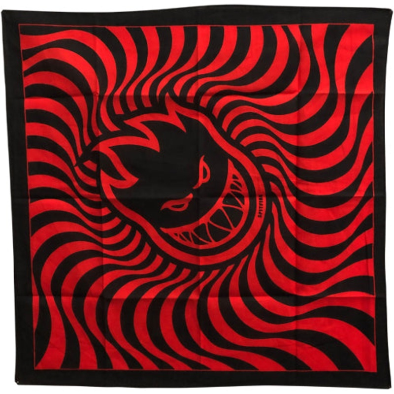 Spitfire Bighead Swirl Bandana – Black/Red