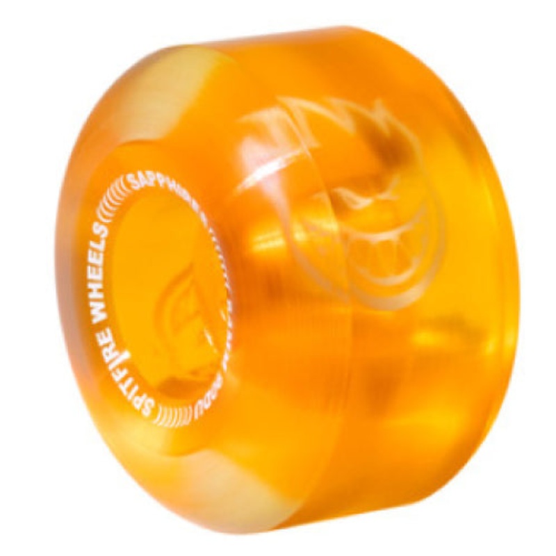 Spitfire Sapphires Radial Wheels Clear/Orange 54MM 90D 54mm