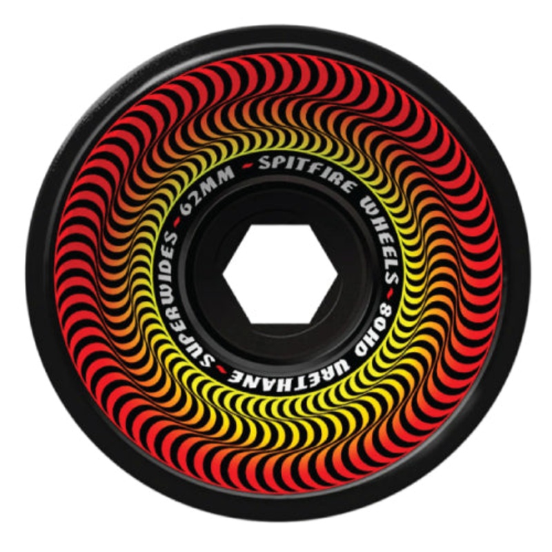 Spitfire Superwides Wheels Black 62MM 80HD 62mm
