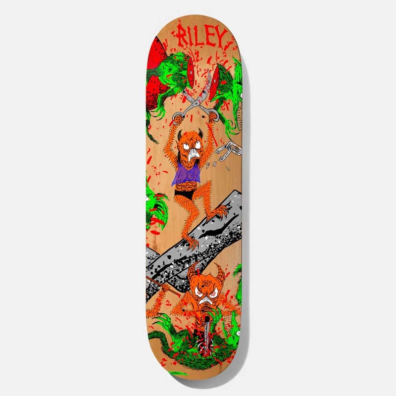 Baker Skateboards – 8.125″ Riley Hawk Toxic Rats Neckface Skateboard Deck