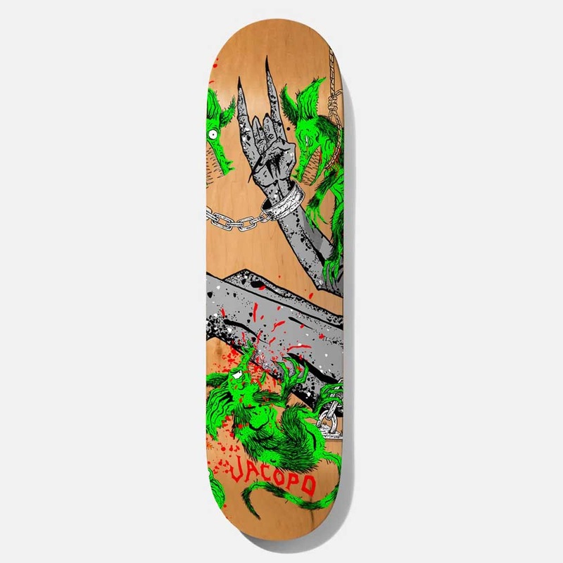 Baker Skateboards – 8.25″ Jacopo Carozzi Toxic Rats Neckface Skateboard Deck