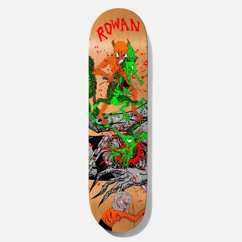 Baker Skateboards – 8.3875″ Rowan Zorilla Toxic Rats Neckface Skateboard Deck