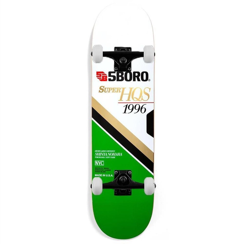 5 Boro VHS Shinya Nohara Complete Skateboard Green 8.125″