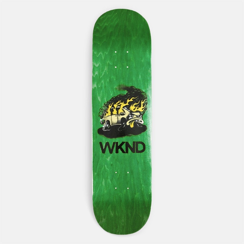 WKND Skateboards – 8.0″ Van Down Skateboard Deck Orange Stain