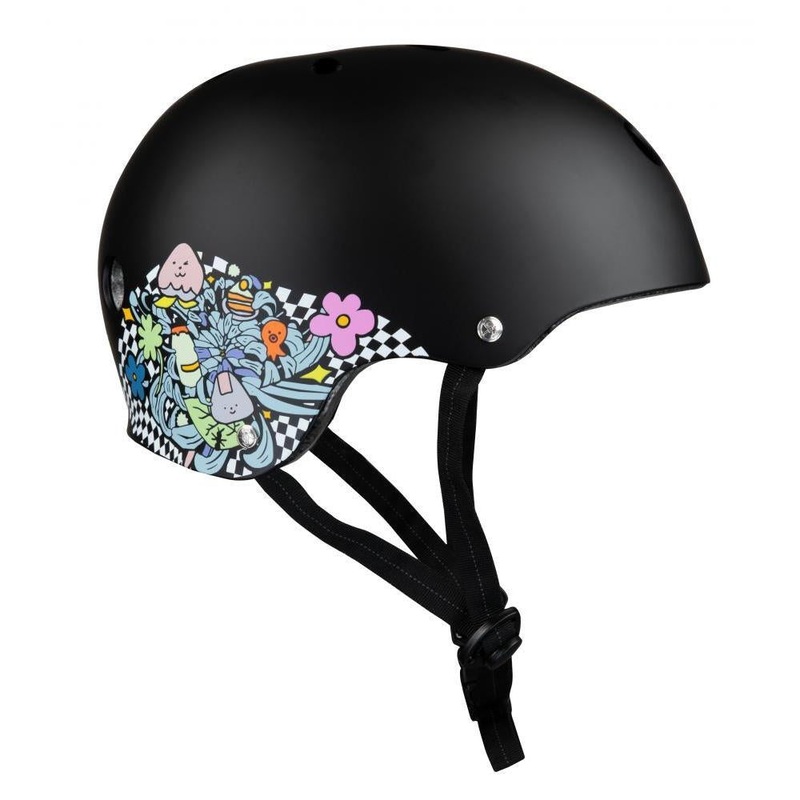 187 Killer Pads Certified Helmet Lizzie Black Floral SMALL
