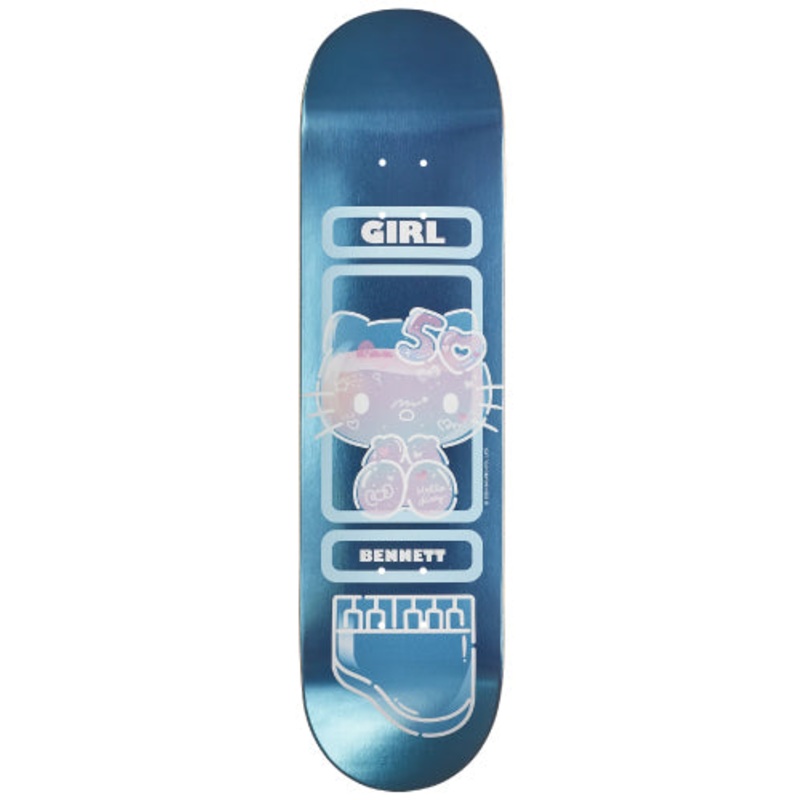 Girl X Hello Kitty 50th Anniversary Bennett Skateboard Deck 8.25″ 8.25″