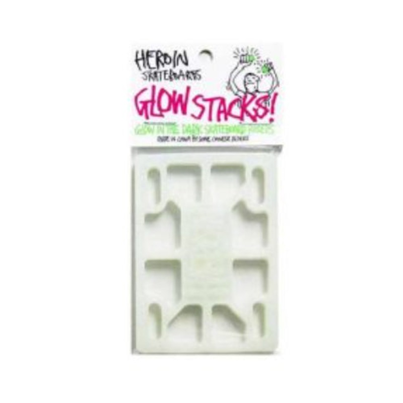 Heroin Glow Stacks Glow in the Dark Risers 1/8″ (Set of 2)