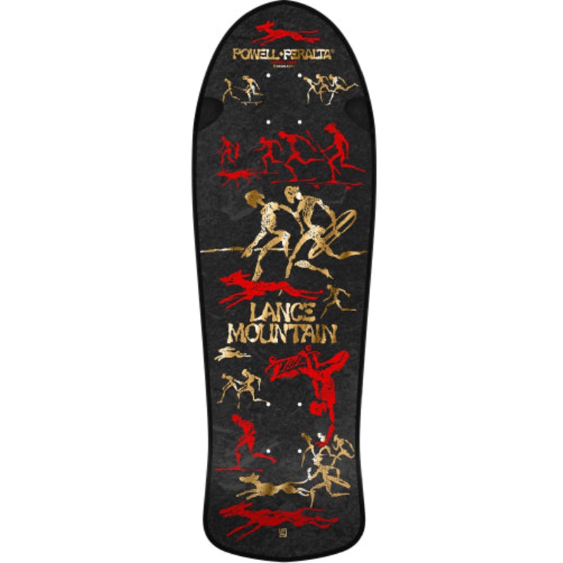 *LIMITED* Powell Peralta Bones Brigade Series 16 LANCE MOUNTAIN Black/Gold Foil Deck 9.9″ 9.9″