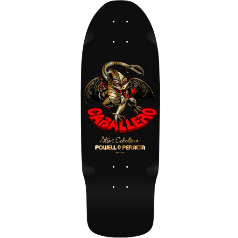 *LIMITED* Powell Peralta Bones Brigade Series 16 STEVE CABALLERO Black/Gold Foil Deck 10.09″ 10.09″