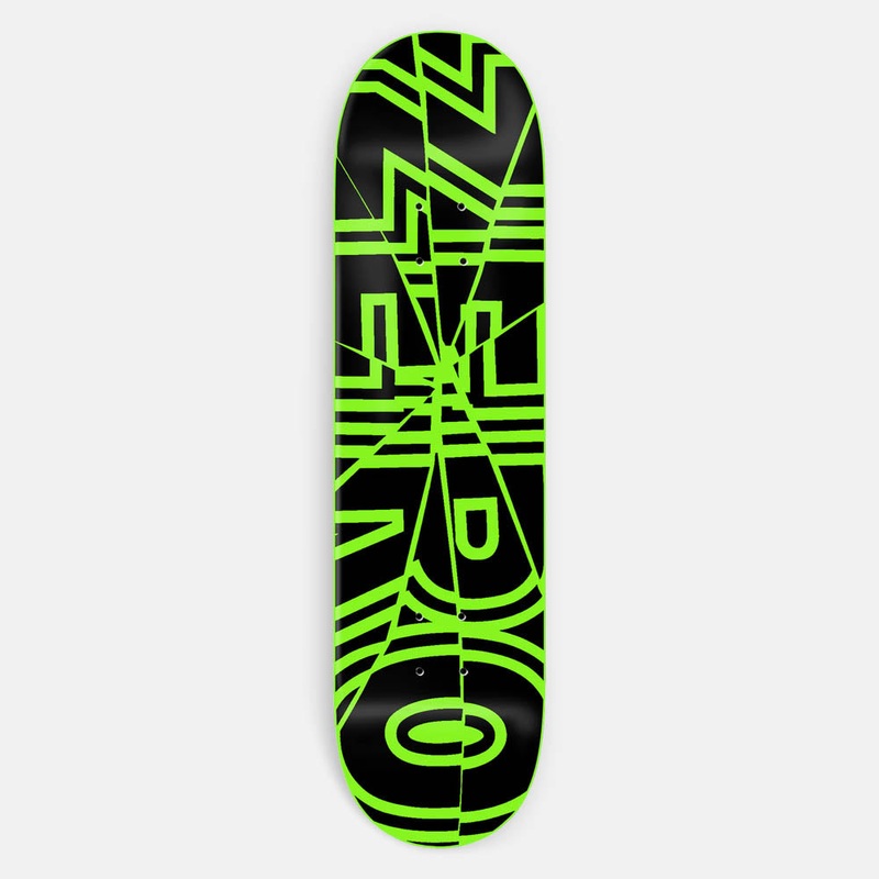 Zero Skateboards – 8.5″ Shattered Bold Skateboard Deck – Dipped Neon Green