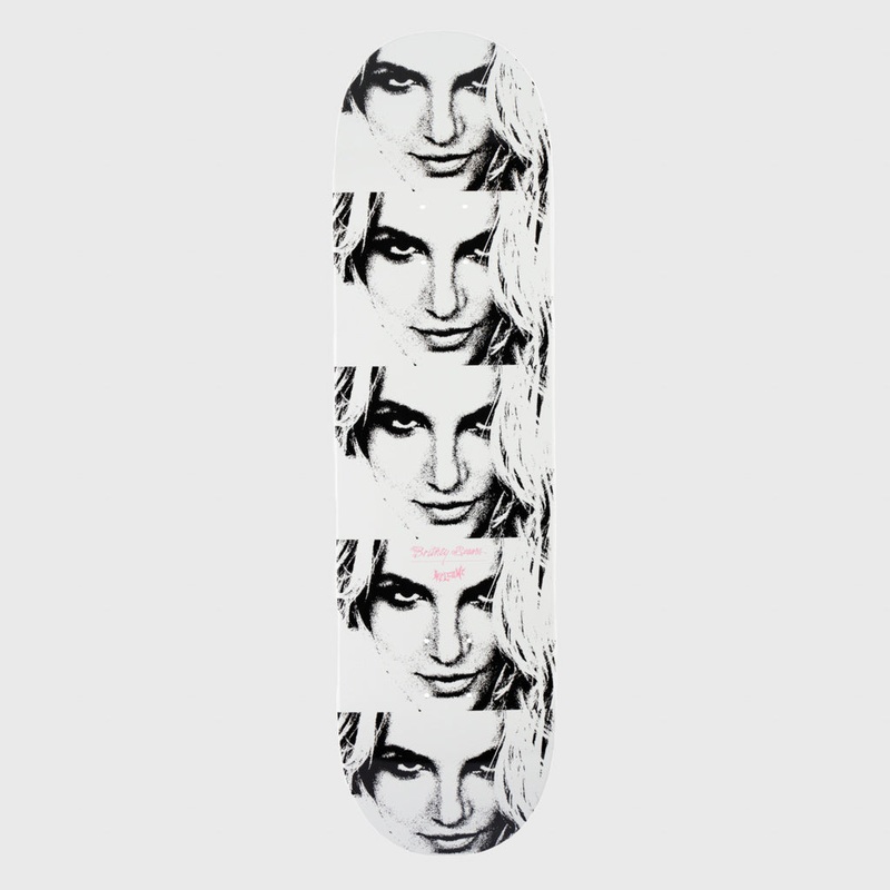 Welcome Skateboards – 8.5″ Britney Spears Till The World Ends Skateboard Deck – White Dip