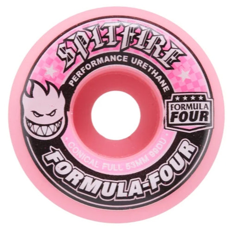 Spitfire F4 Conical Full Wheels Pink 53MM 99D 53mm