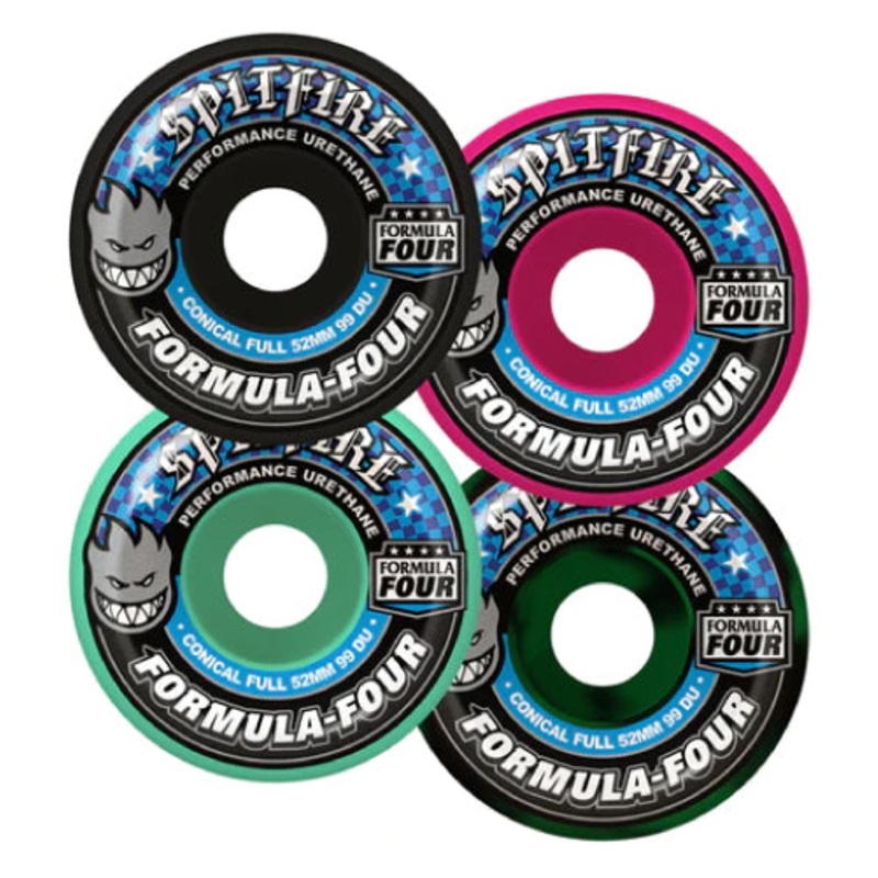 Spitfire F4 Conical Full Wheels Assorted 52MM 99D 52mm