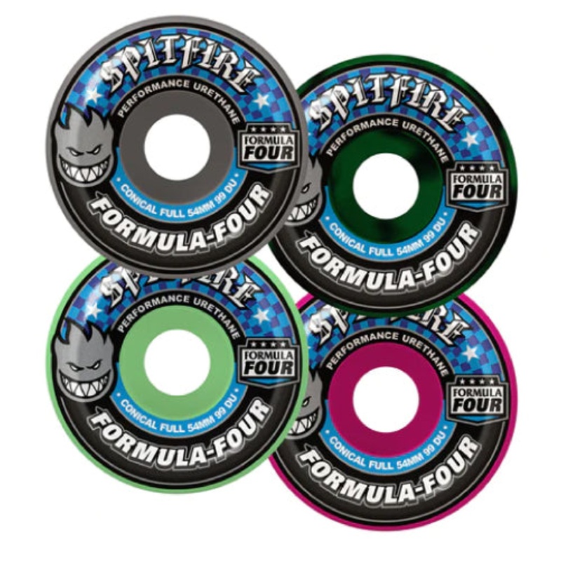 Spitfire F4 Conical Full Wheels Assorted 54MM 99D 54mm