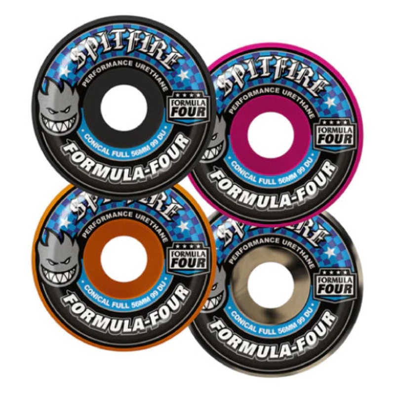 Spitfire F4 Conical Full Wheels Assorted 56MM 99D 56mm