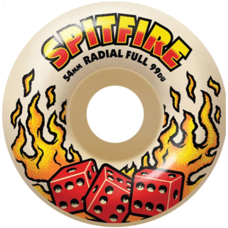 Spitfire F4 Radial Full Hot Hand Wheels Natural 54MM 99D 54mm