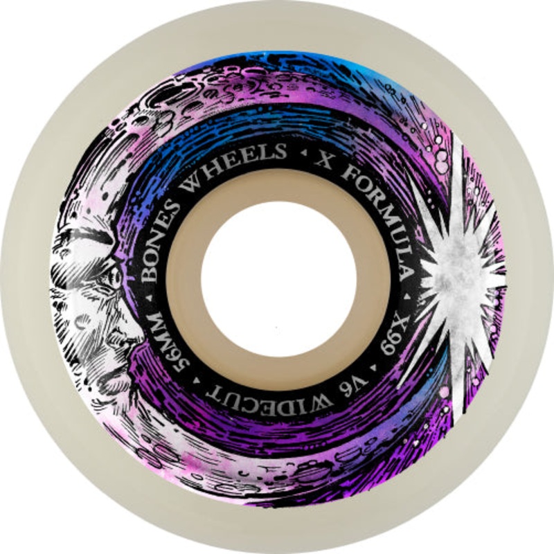Bones X-Formula V6 Wide-cut Moon Beam Wheels 56MM 99A 56mm