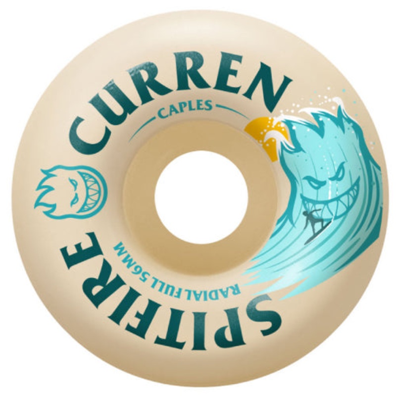 Spitfire F4 Curren Caples Burn Squad Radial Full Wheels 56MM 99D 56mm