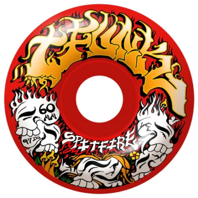 Spitfire F4 Savie T-Funk Radial Full Wheels Red 60MM 97D 60mm