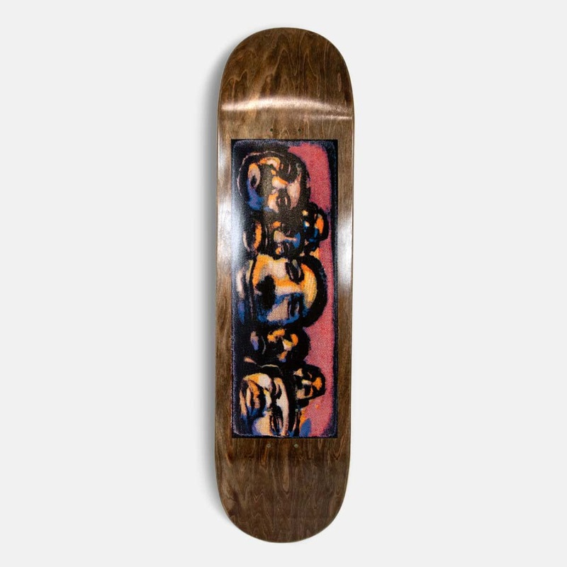 Carpet Company – 8.1″ Tourist Skateboard Deck (Brown Wood Stain)