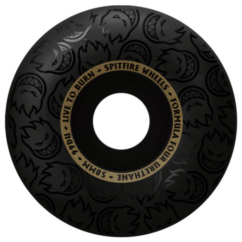 Spitfire F4 Radial Blackout Black, Gold 58MM 101D 58mm