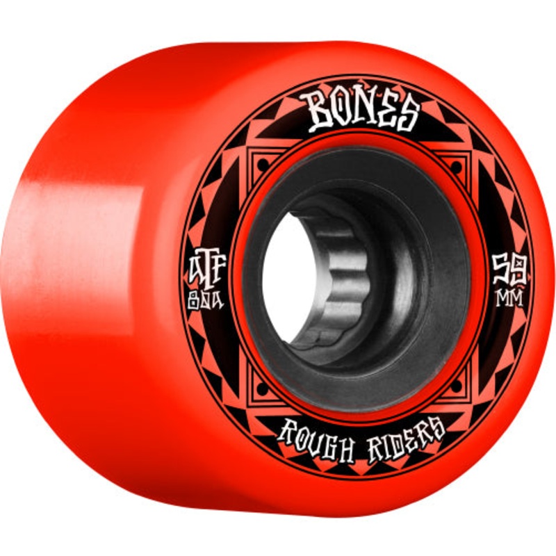 Bones ATF Rough Riders Runners Wheels Red 59MM 80A 59mm