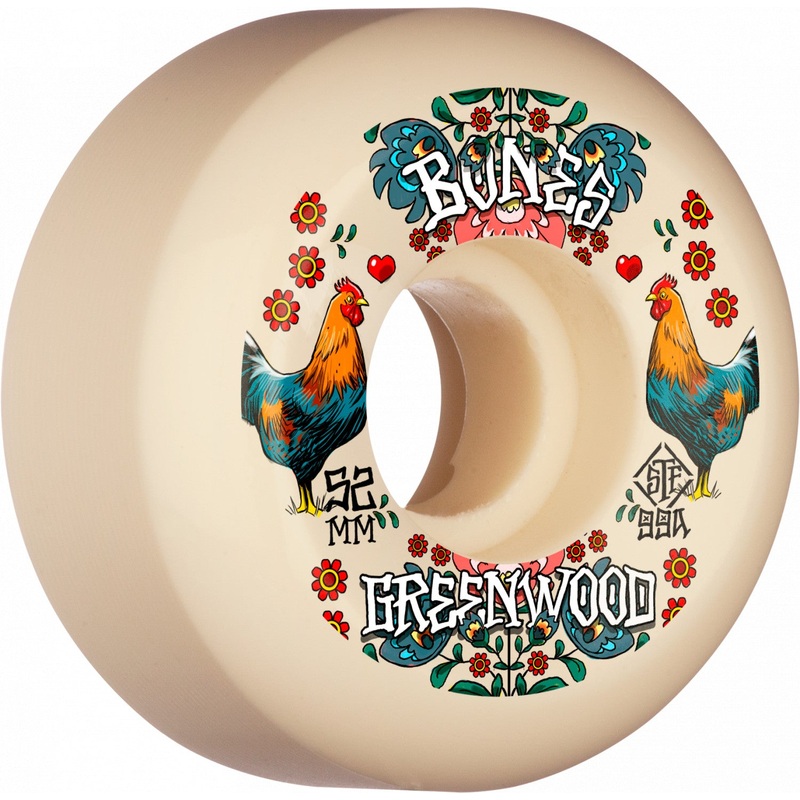 Bones STF Nate Greenwood Decoupe V5 Sidecut Wheels 52MM 99A 52mm
