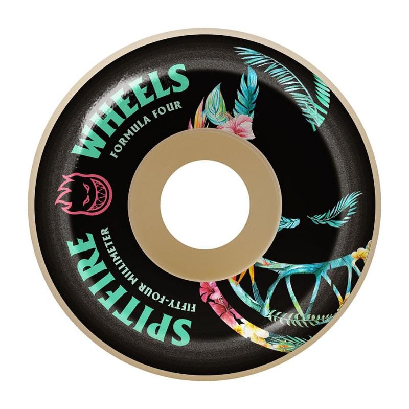 Spitfire Formula Four Conical Floral Big Head Wheels 56MM 99D 56mm