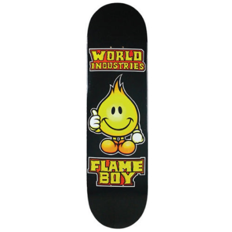 World Industries Solid Gold Flame Boy Skateboard Deck 8.5″ 8.5″