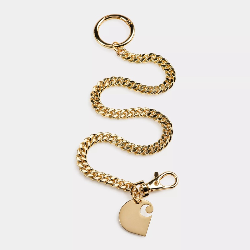 Carhartt WIP – Cuban Link Keychain – Gold