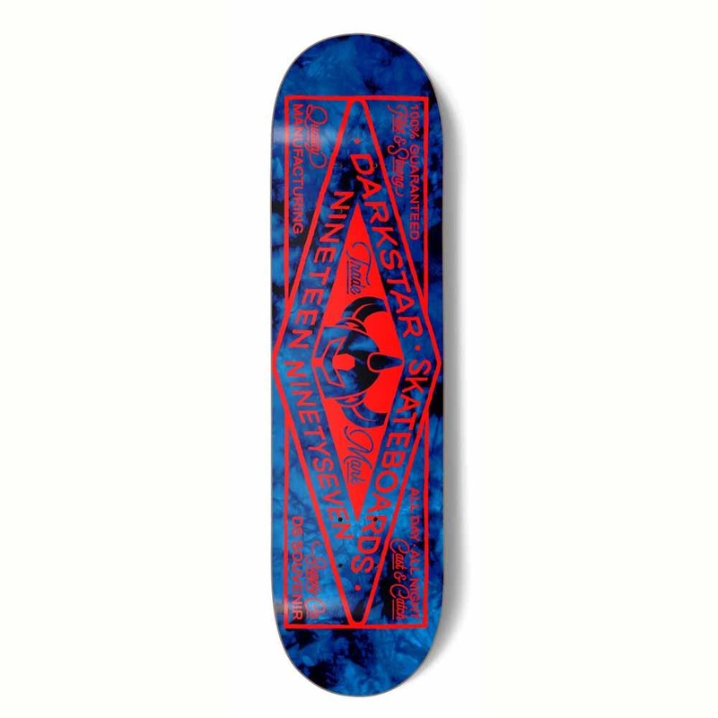 Darkstar General RHM Skateboard Deck Tie Dye/Blue 8.25”