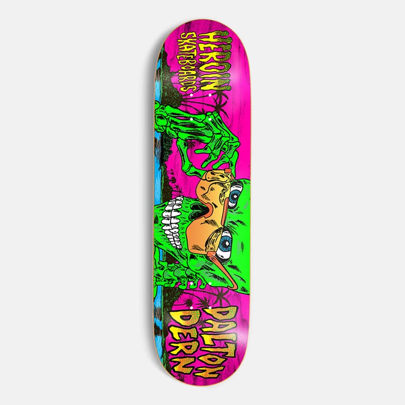 Heroin Skateboards – 8.5″ Dalton Dern Skeleton Skateboard Deck