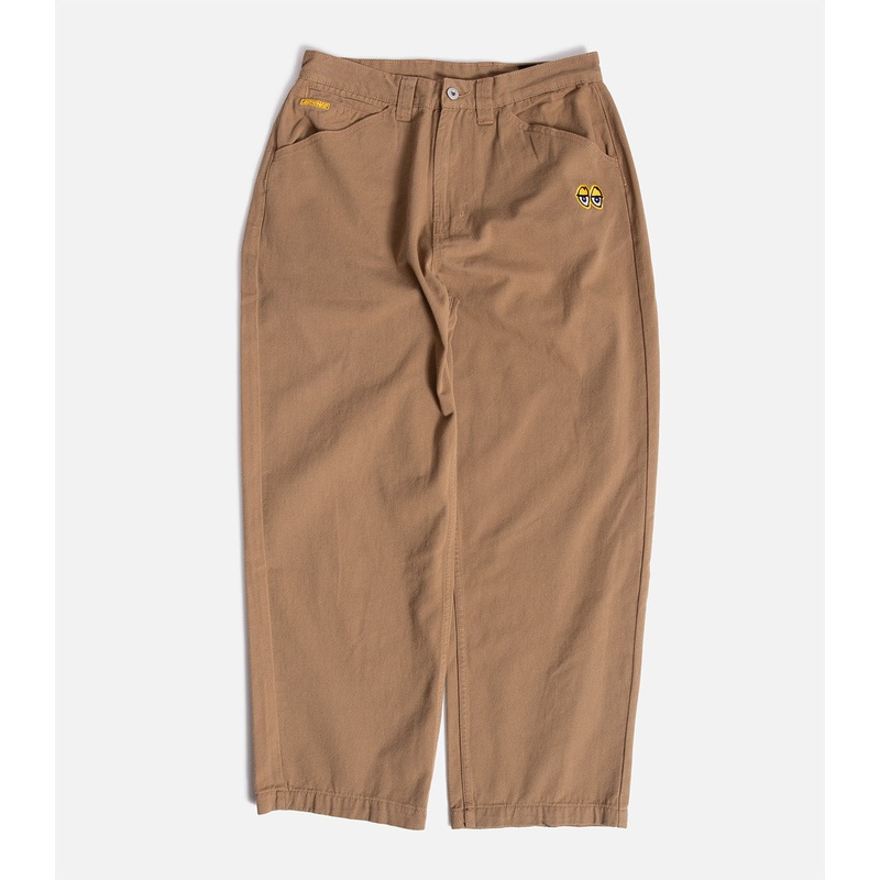 Krooked Eyes Twill Pants S Khaki
