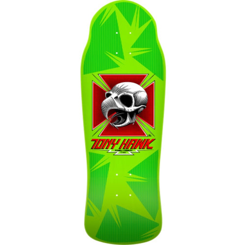 *LIMITED* Powell Peralta Bones Brigade Series 15 TONY HAWK Lime Deck 10.38″ 10.38″