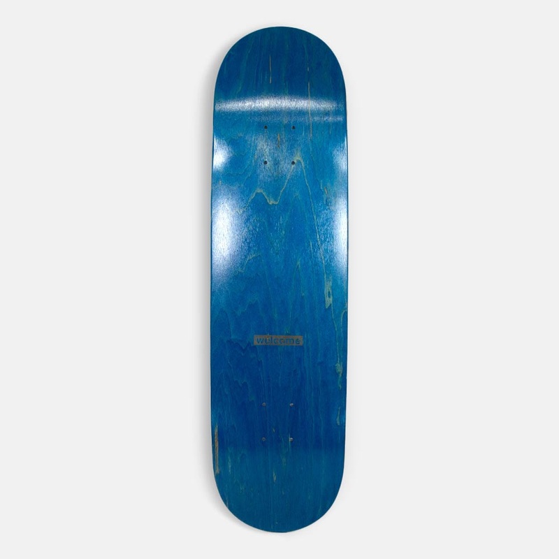 Welcome Skate Store – 8.25 Laser Skateboard Deck (Blue)