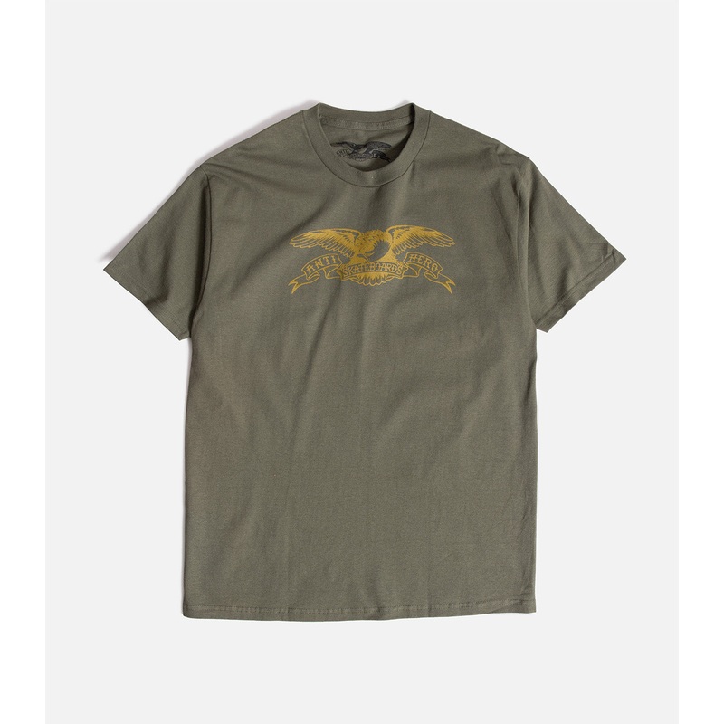 Antihero Basic Eagle T-Shirt S Military Green/Bronze