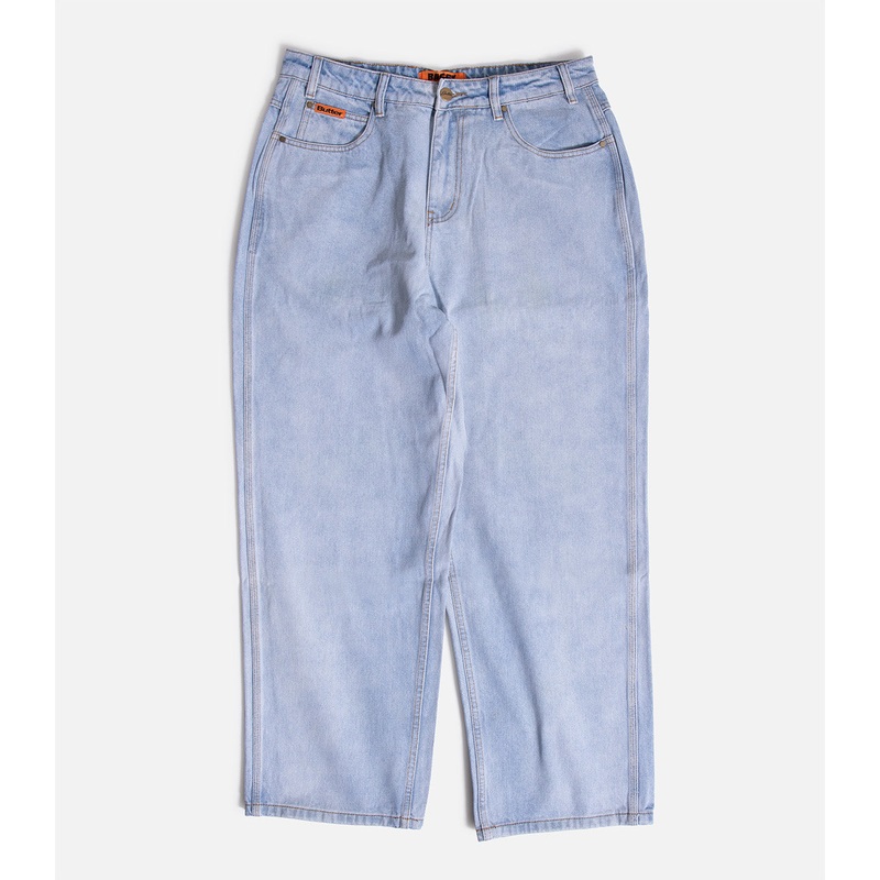 Butter Goods Baggy Denim Jeans 28 Light Blue
