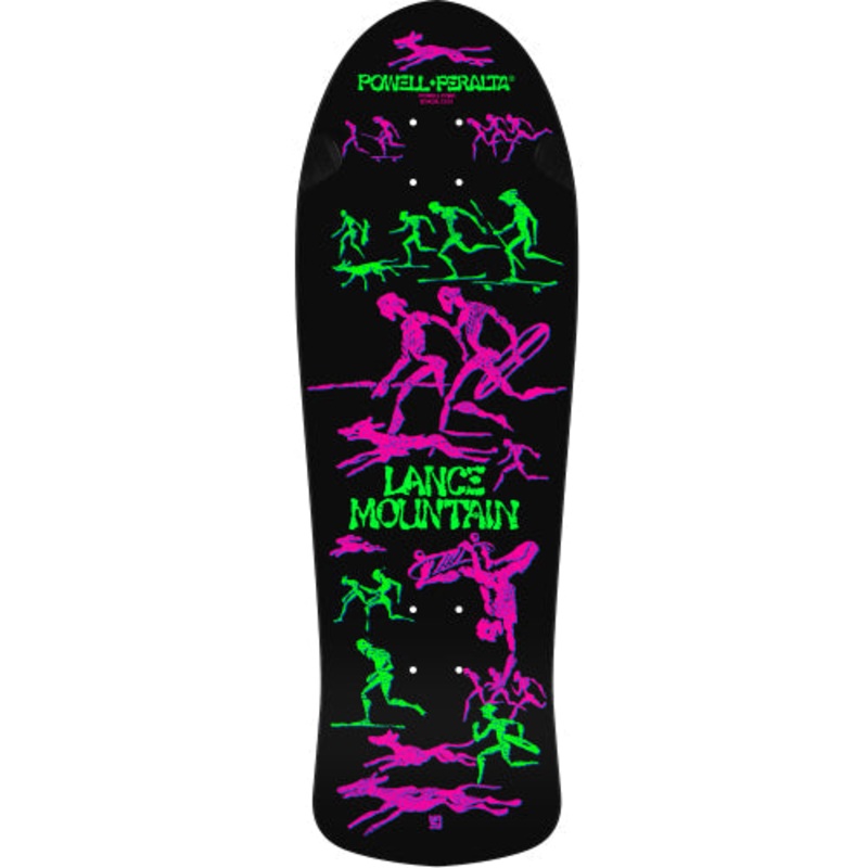 *LIMITED* Powell Peralta Bones Brigade Series 14 LANCE MOUNTAIN Blacklight Deck 9.9″ 9.9″