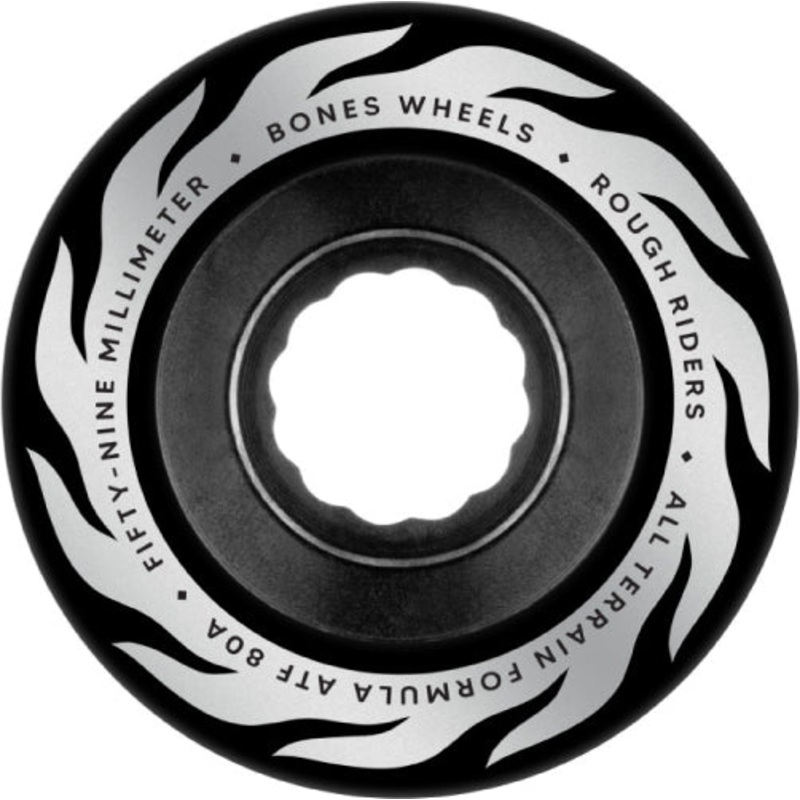 Bones ATF Rough Riders Eternal Flame Wheels 59MM 80A 59mm Black