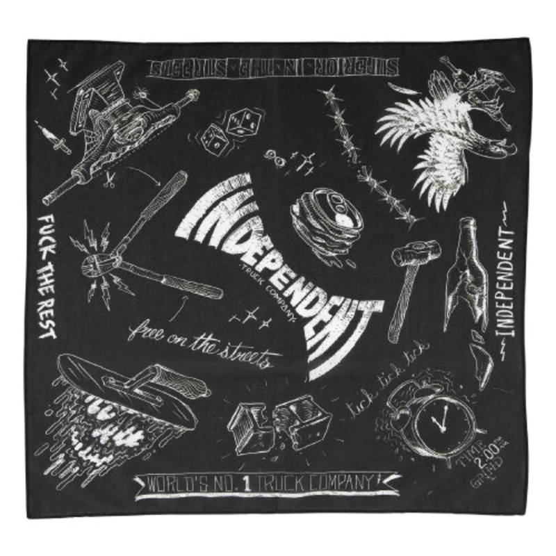 Independent Bratrud Notebook Bandana – Black/White